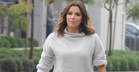 *EXCLUSIVE* Eva Longoria catches an Early Dinner at Gracias Madre in WeHo