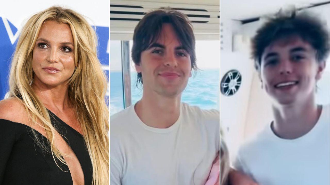 photo of Britney Spears and her sons