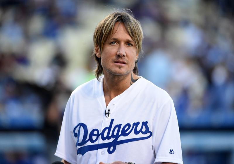 Keith Urban Attends Los Angeles Dodgers Game