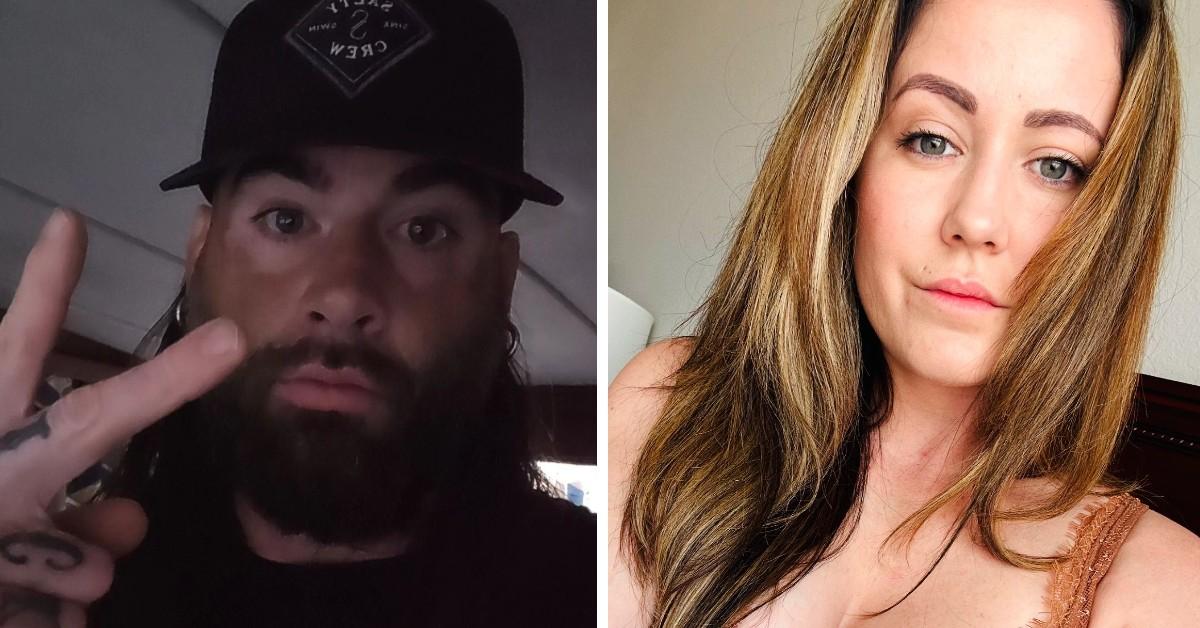 Split photo of David Eason and Jenelle Evans