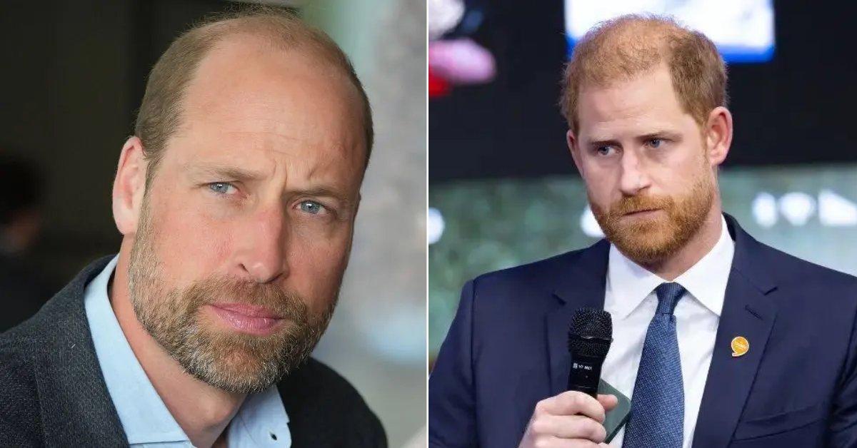 Composite photo of Prince William and Prince Harry