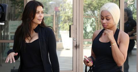 Kim Kardashian and Blac Chyna filming at Barry’s Bootcamp for ‘Keeping Up with the Kardashians’
