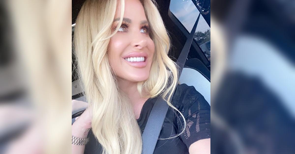 Kim Zolciak has nip slip during Instagram Live