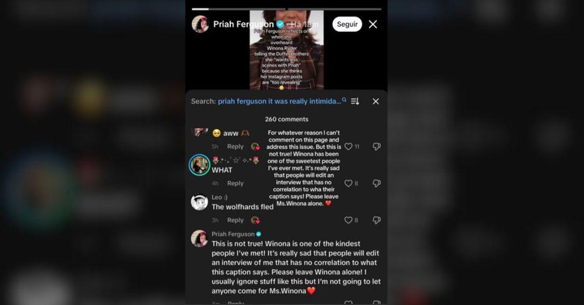 image of Priah Ferguson quickly denied the rumor on social media.