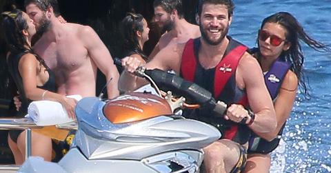 Nina dobrev austin stowell yacht france