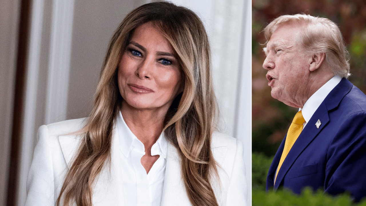 Image of Donald Trump’s body language allegedly suggests he wants people speaking to him before Melania.