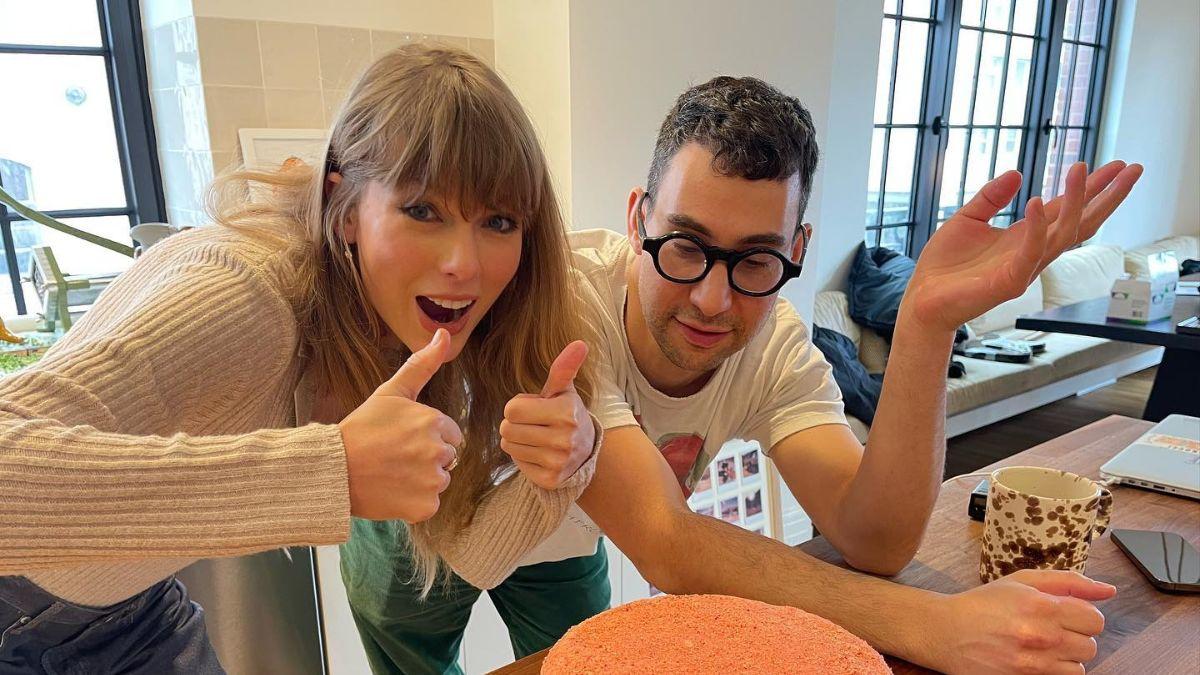 Image of Taylor Swift referred to Jack Antonoff as 'one of' her 'best friends' during a recent interview.