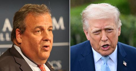 split of Chris Christie and Donald Trump.
