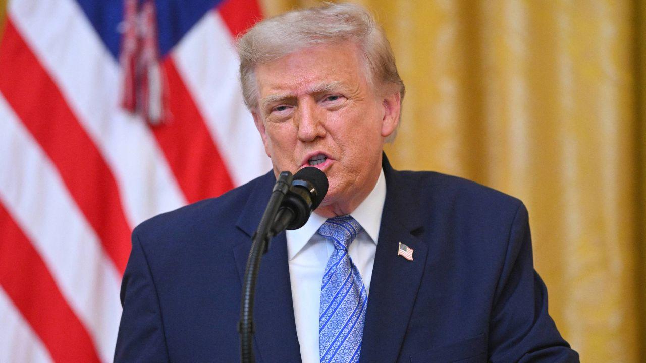 Image of Donald Trump's announcement marked the latest clash between his administration and members of the national news media.