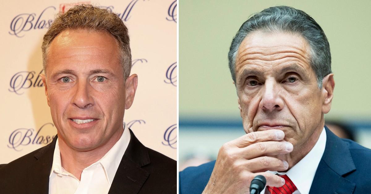 Split photo of Chris and Andrew Cuomo.