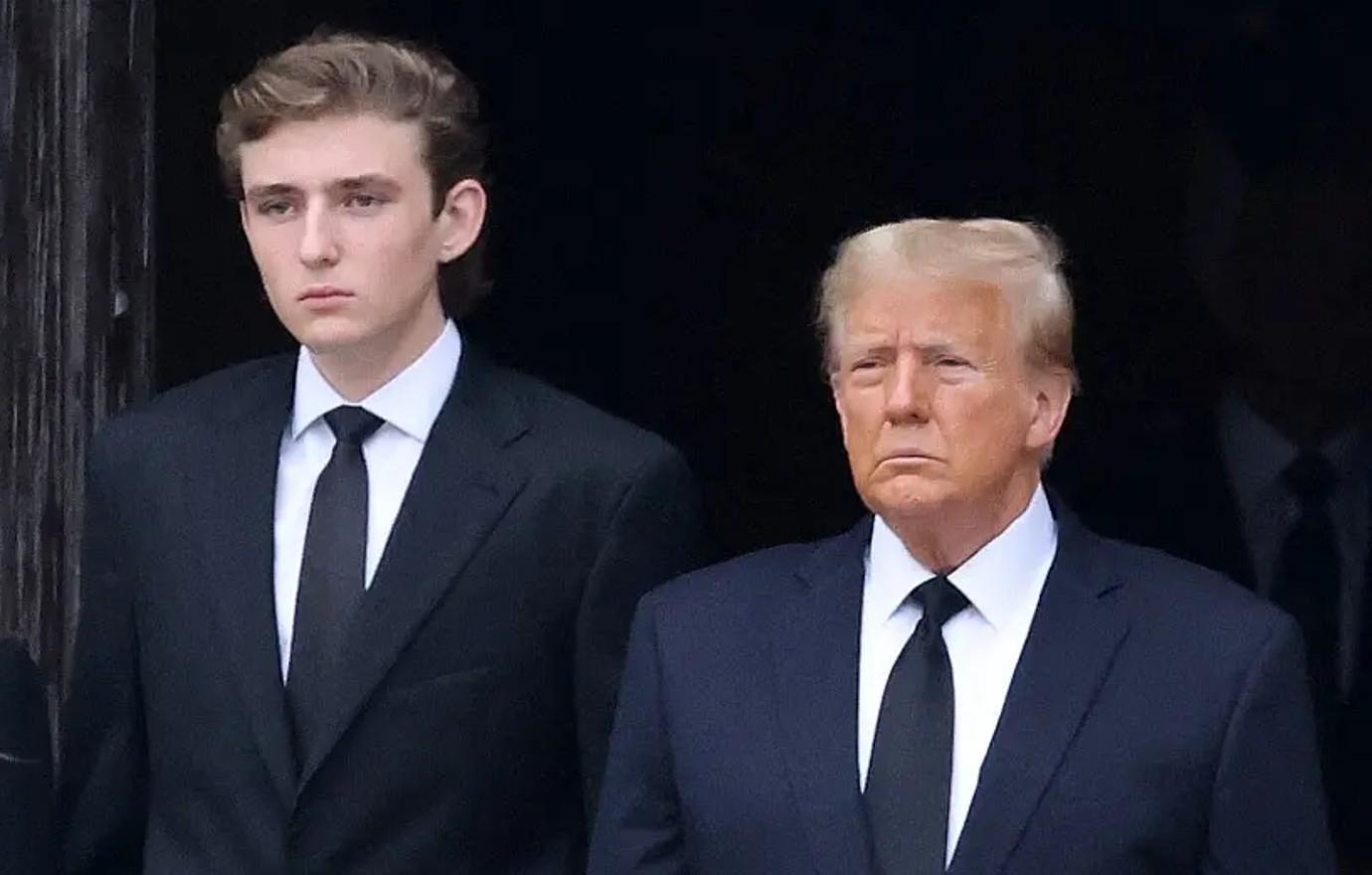 donald trump barely made it barron high school graduation