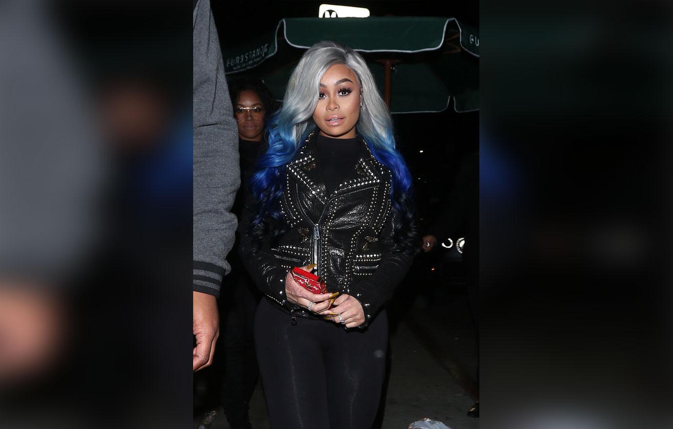 Blac chyna blue ombre hair