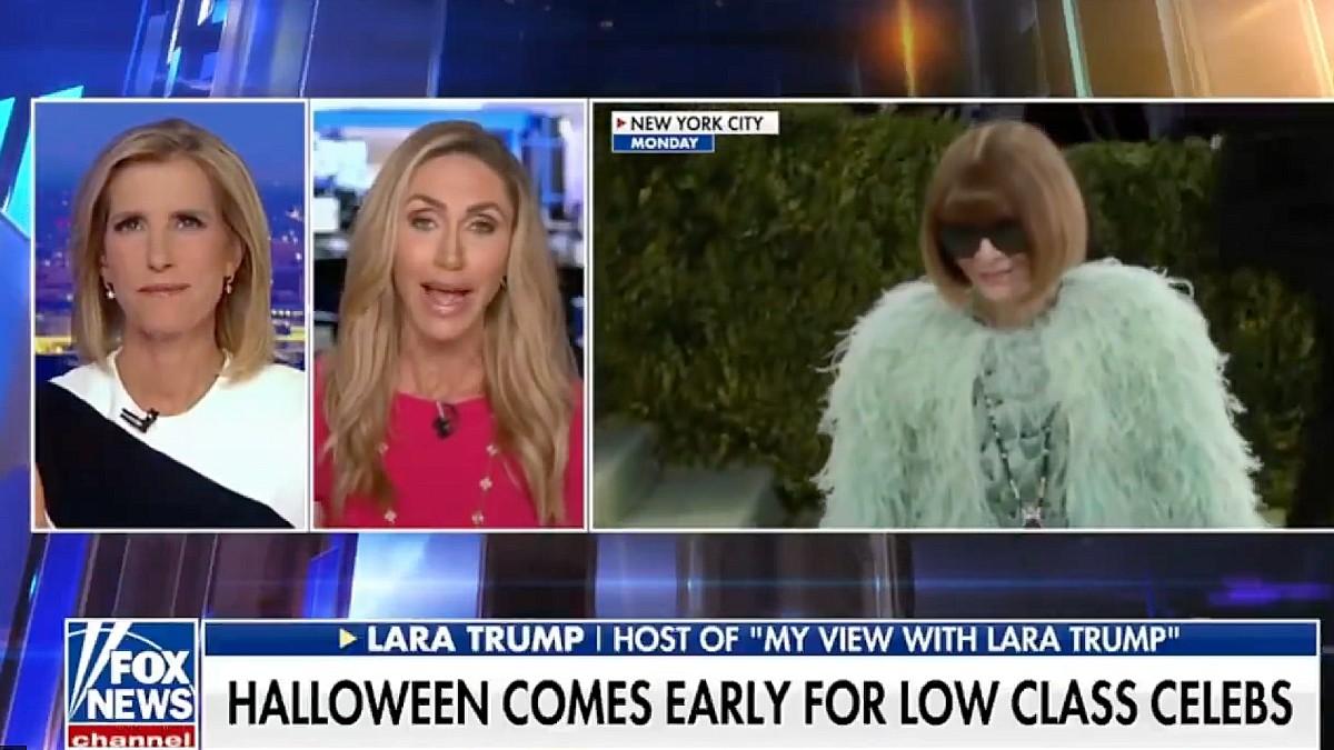 image of Lara Trump went off about the Met Gala. 