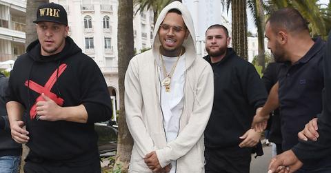 Chris Brown leaves Eden Place in Cannes