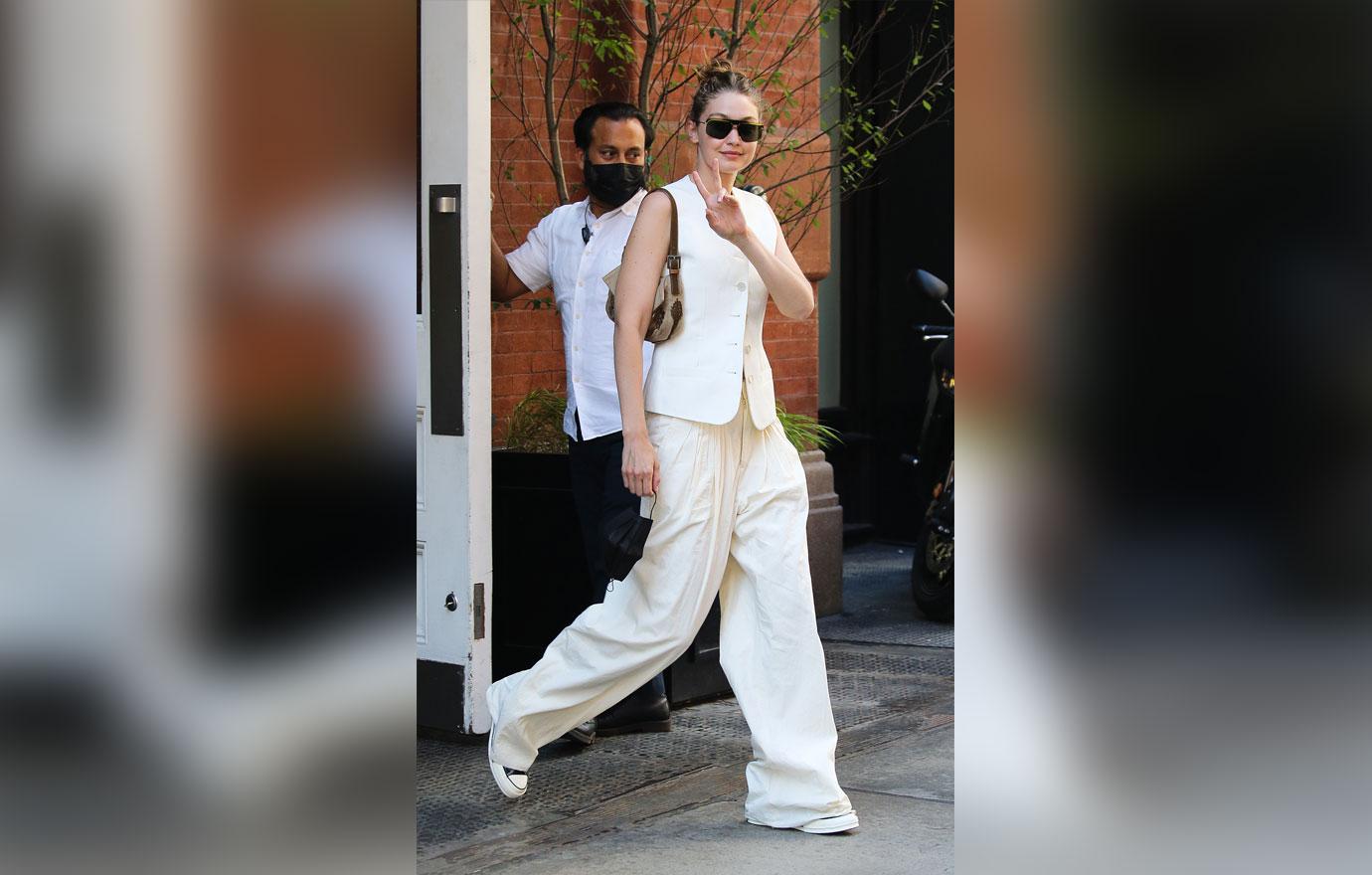 Gigi Hadid Wore All White (After Labor Day) Twice in One Day