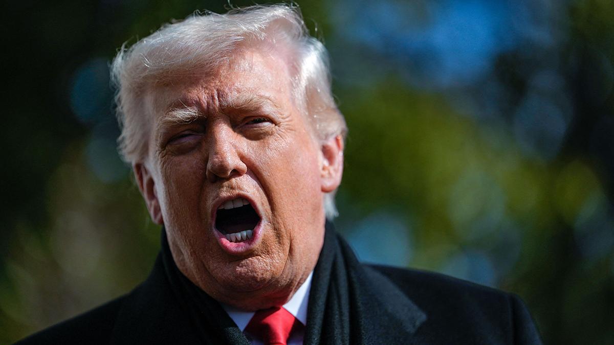 Image of Donald Trump has frequently been accused of wearing a diaper by social media trolls.
