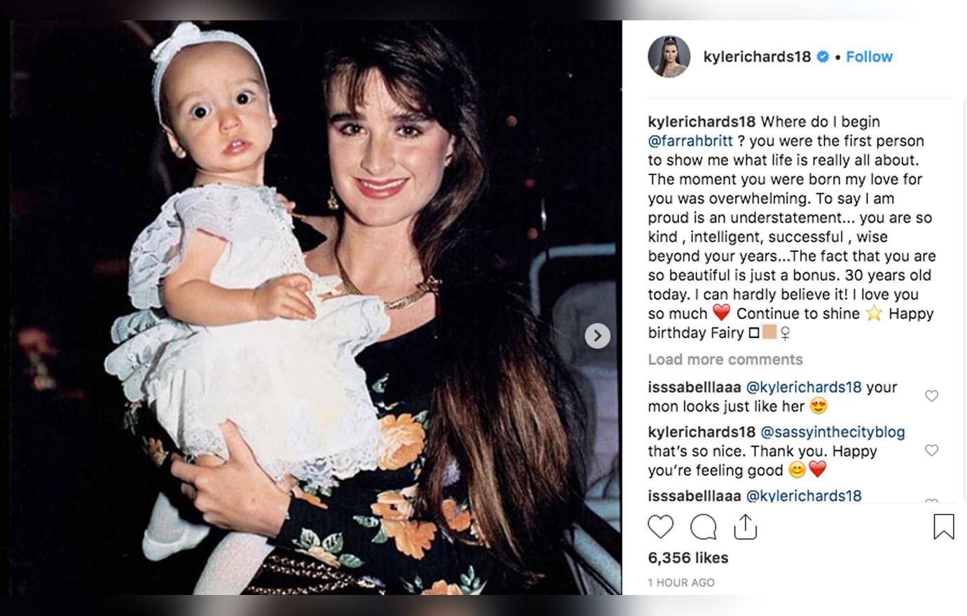 Kyle Richards Posts Heartwarming Birthday Message For Daughter Farrah