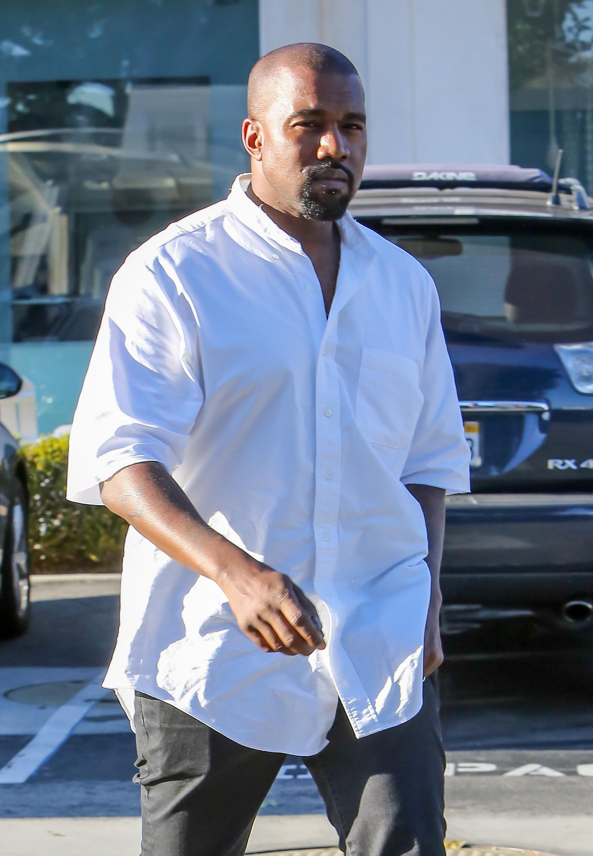 Kim Kardashian and Kanye West seen at the movies in Malibu