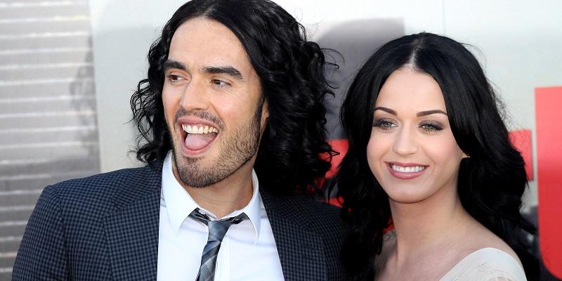 Russell Brand and Katy Perry are all smiles at the European premiere of Arthur