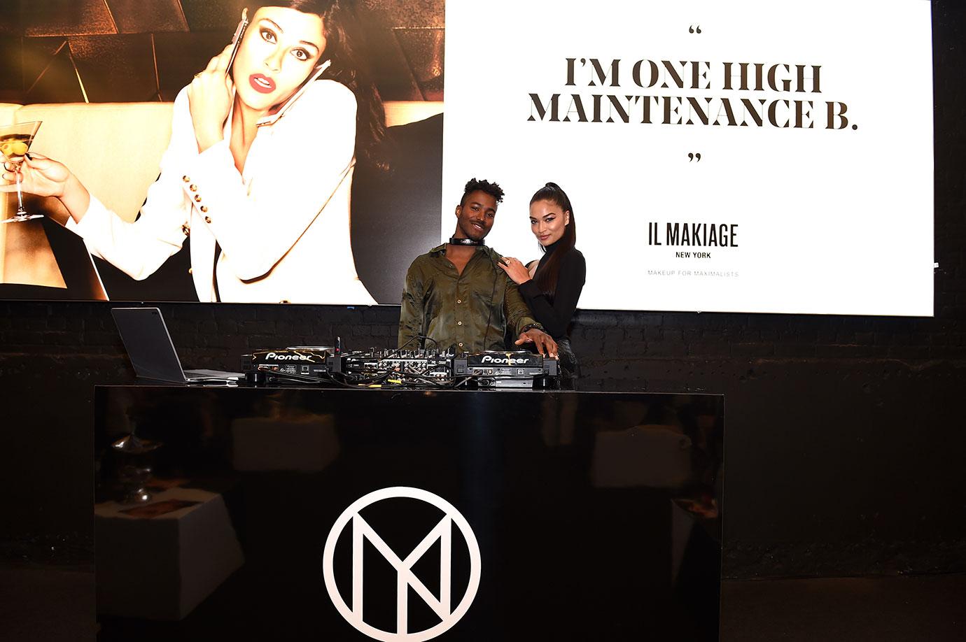 Shanina Shaik &amp; Dj Ruckus Host IL MAKIAGE Launch Week Party