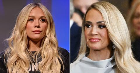 Composite photo of Megan Moroney and Carrie Underwood