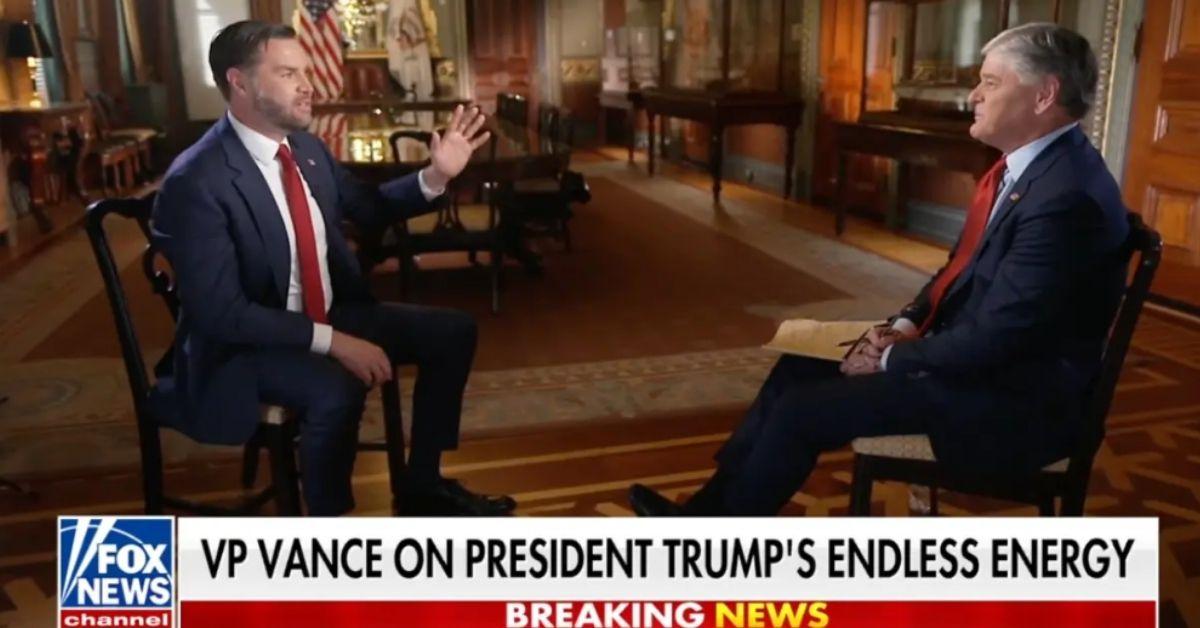 image of J.D. Vance claimed Donald Trump stays awake through long, international flights.