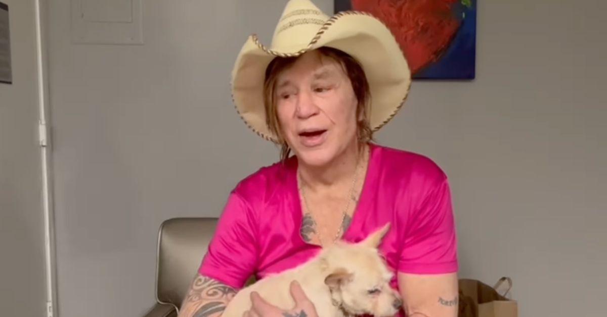 image of Mickey Rourke claimed to have no knowledge of the fundraiser being set up on his behalf.