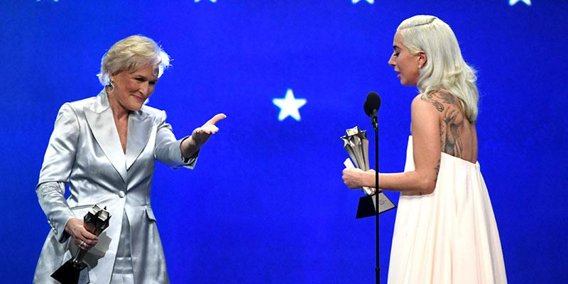 Lady Gaga And Glenn Close Tie At The Critics Choice Awards