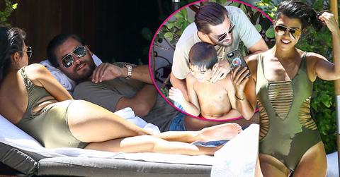 kourtney kardashian pool date kids
