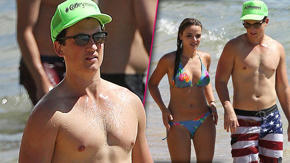 Miles teller girlfriend keleigh sperry bikini beach photos