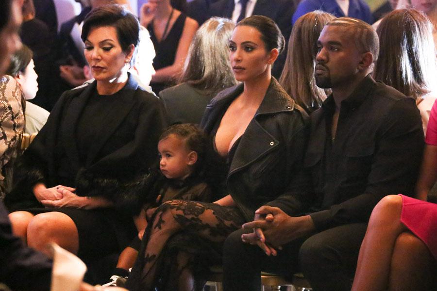 Kanye west kris jenner north west kim kardashian