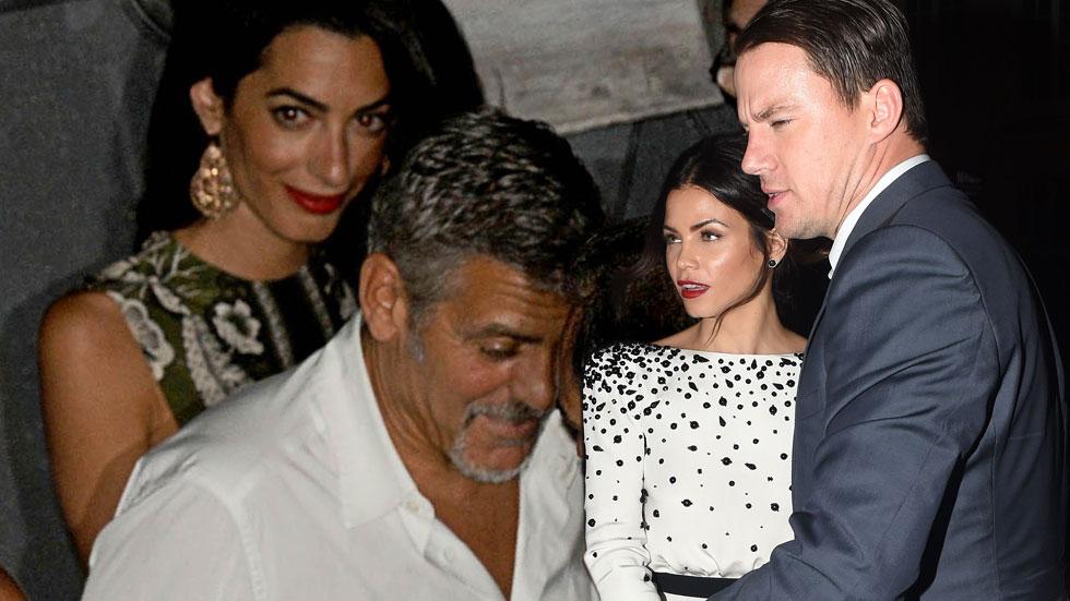 Amal george clooney double date channing tatum jenna dewan