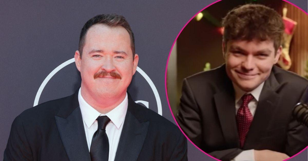 Split photo of Shane Gillis & Nick Fuentes