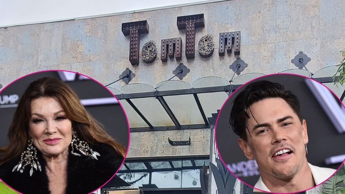 Composite photo of Lisa Vanderpump, Tom Sanvodal and TomTom exterior