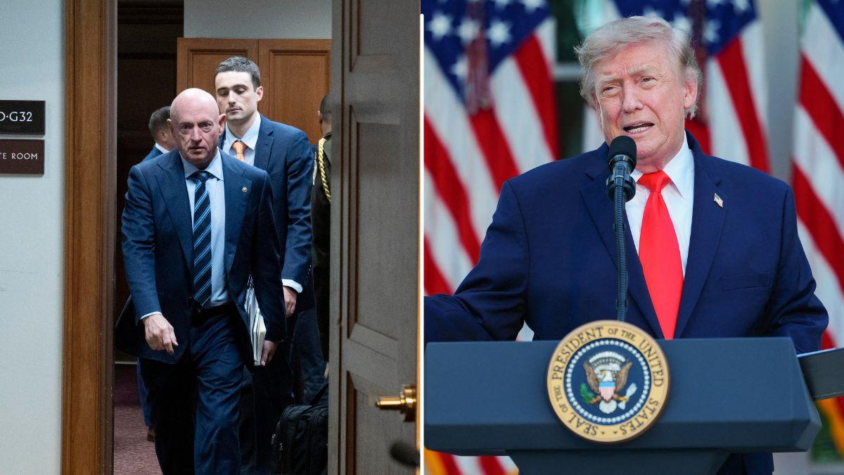 Image of Senator Mark Kelly criticized Donald Trump's leadership during a 'Fox News Digital' interview, said many Americans were frustrated with the administration.