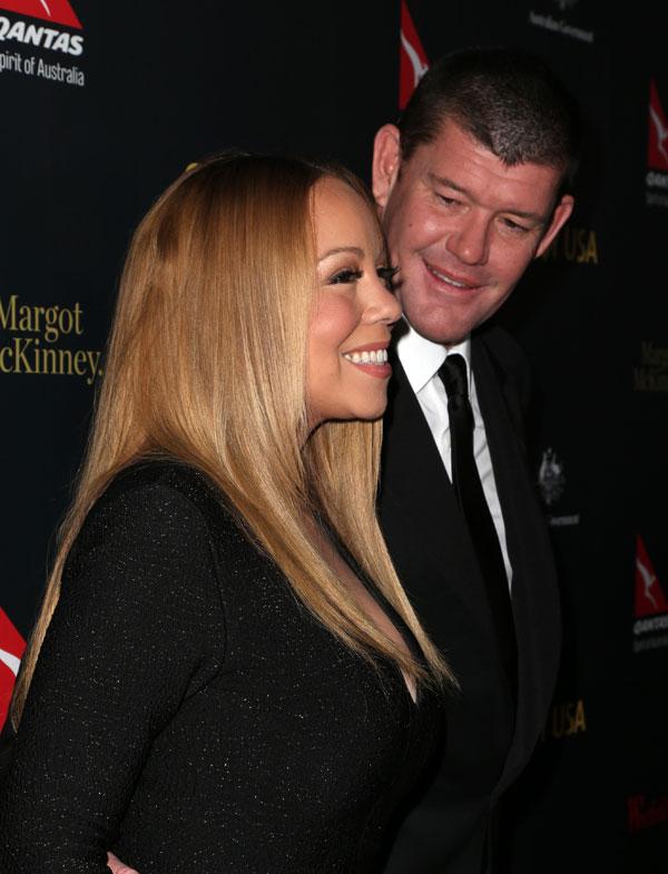 mariah carey james pecker first red carpet since engagement