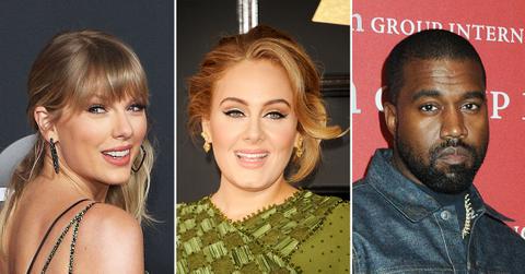 biggest music releases albums taylor swift adele kanye west