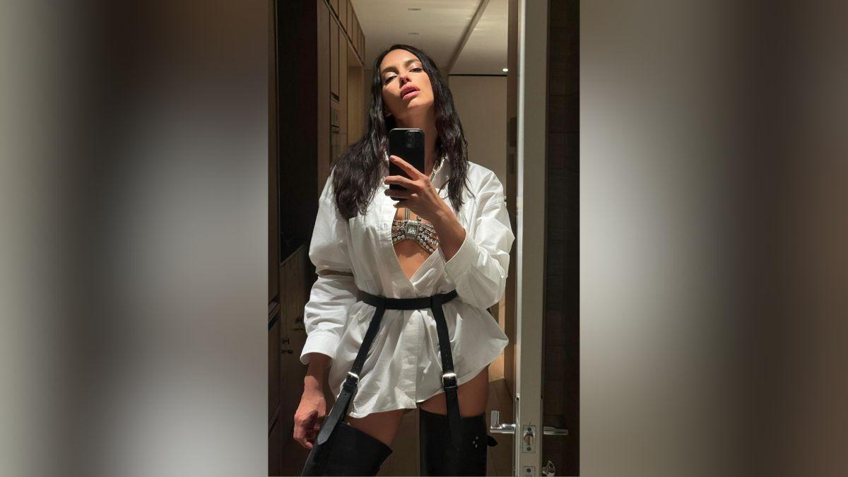 Image of Irina Shayk wore Alex Wang to the Met Gala.