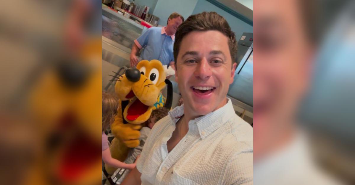 Image of David Henrie vacations in Disney World after filming Season 2 of 'Wizards Beyond Waverly Place.'