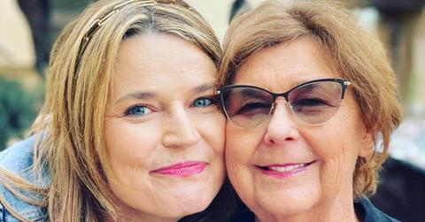 photo of savannah guthrie and mom nancy