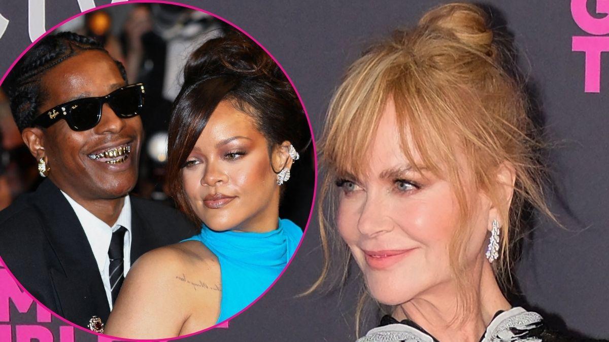 Composite photo of A$AP Rocky, Rihanna and Nicole Kidman