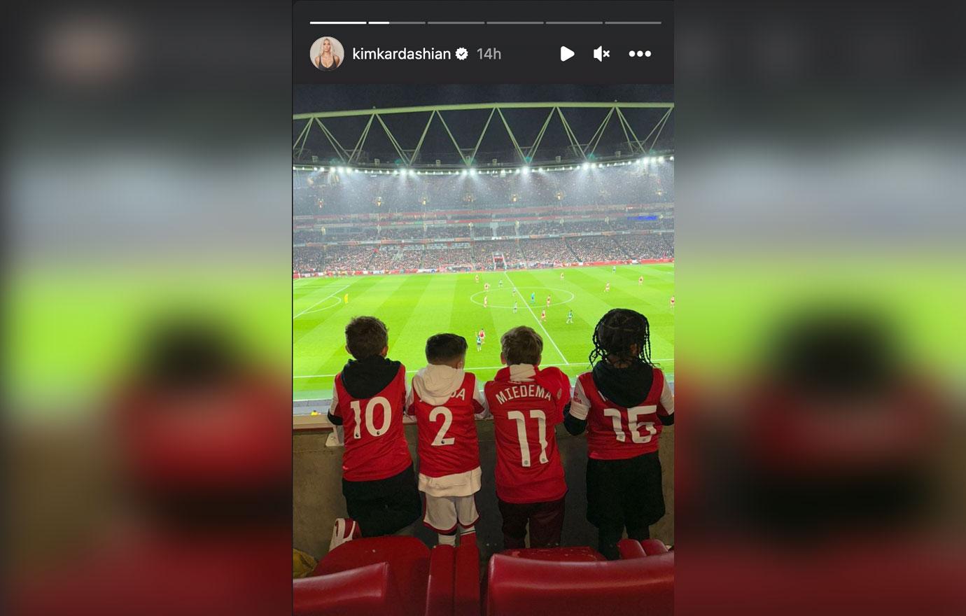 arsenal v sporting lisbon kim kardashian saint