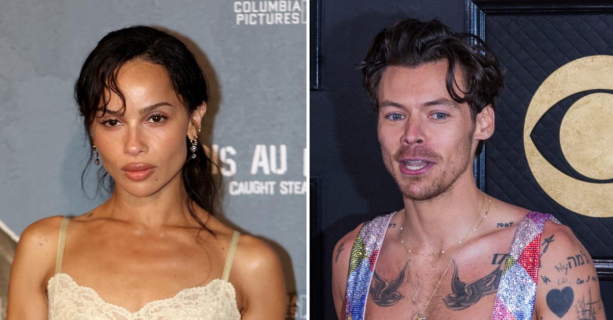 Photo of Zoë Kravitz and Harry Styles.
