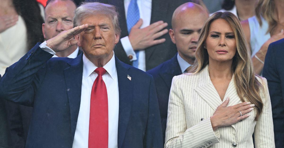 Photo of Donald Trump and Melania Trump