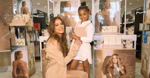 Photo of Khloé Kardashian and True Thompson.