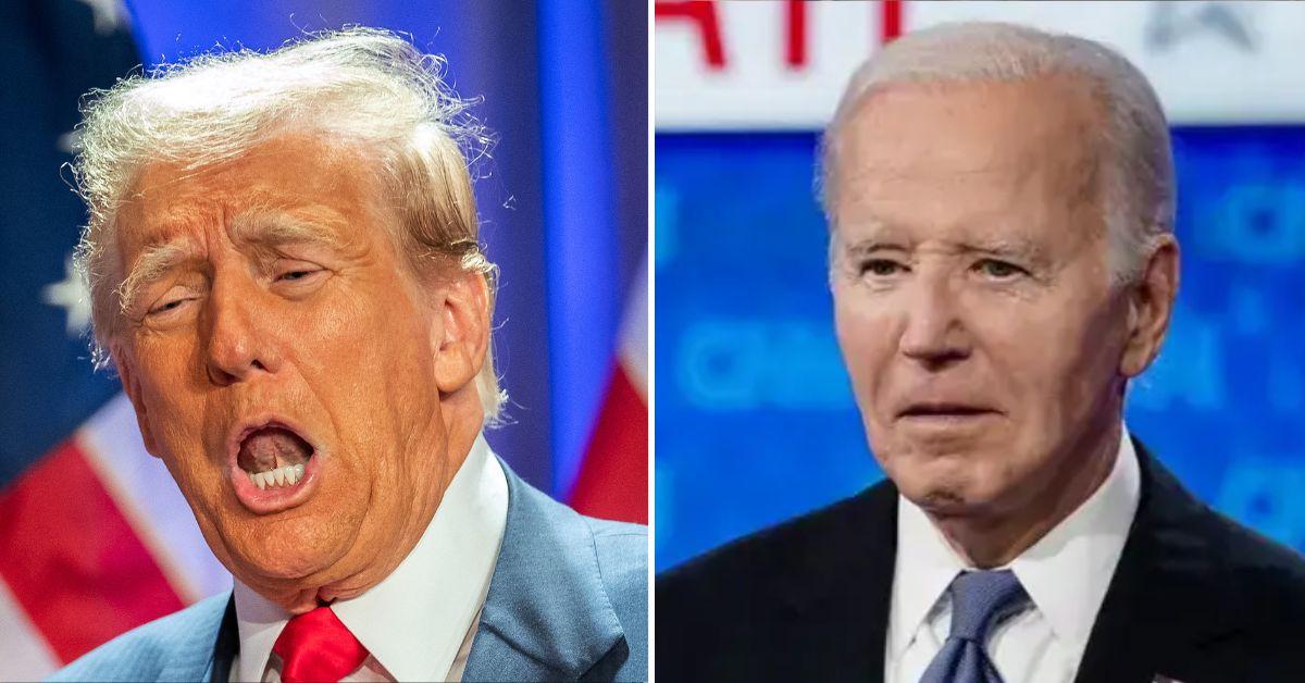 Composite photo of Donald Trump and Joe Biden