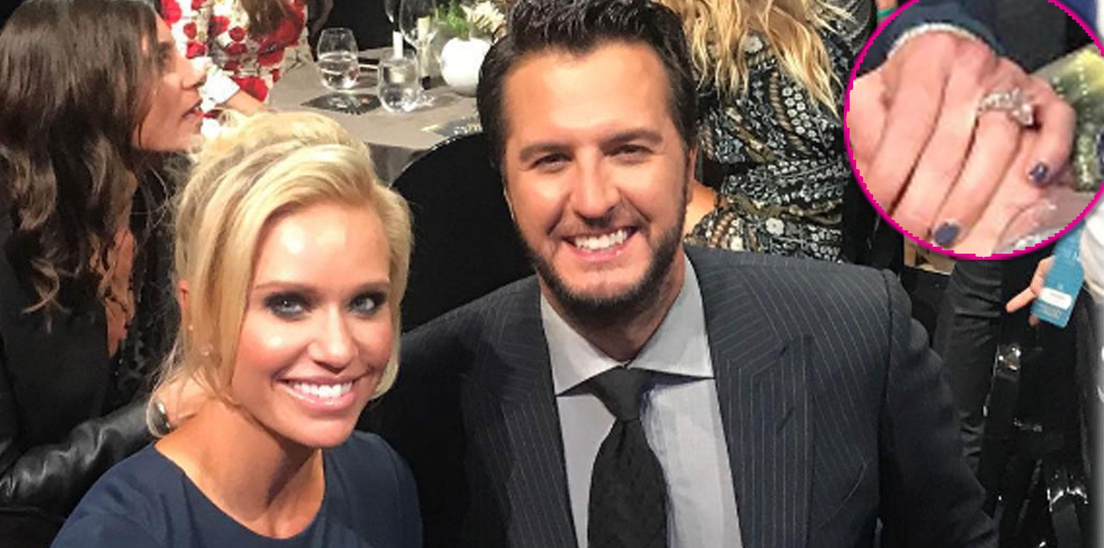 Luke Bryan Wife Diamond Engagement Ring Long