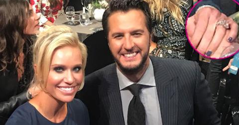 Luke Bryan Wife Diamond Engagement Ring Long