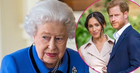 Photo of Queen Elizabeth, Meghan Markle and Prince Harry