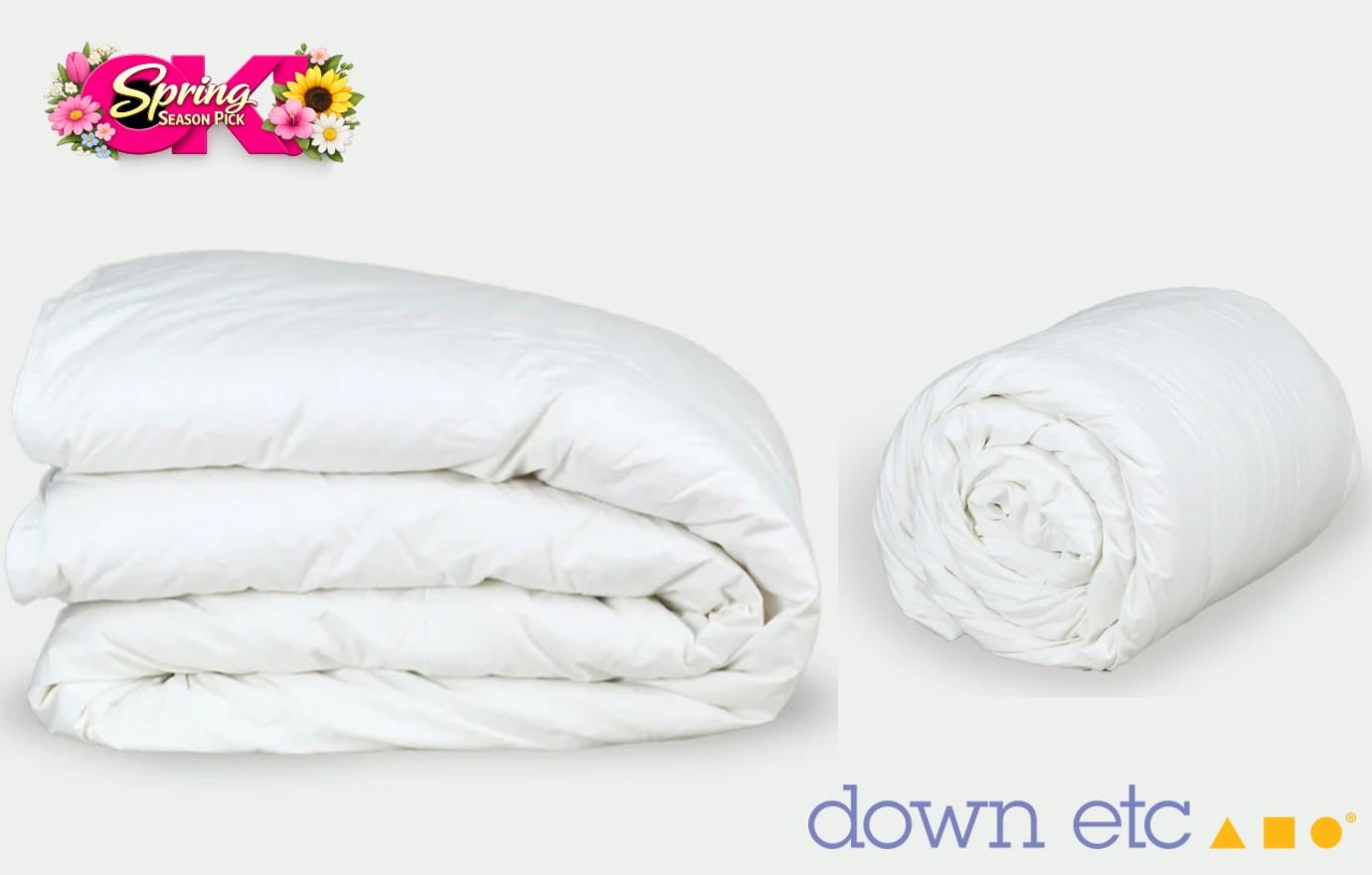 down comforter spring season